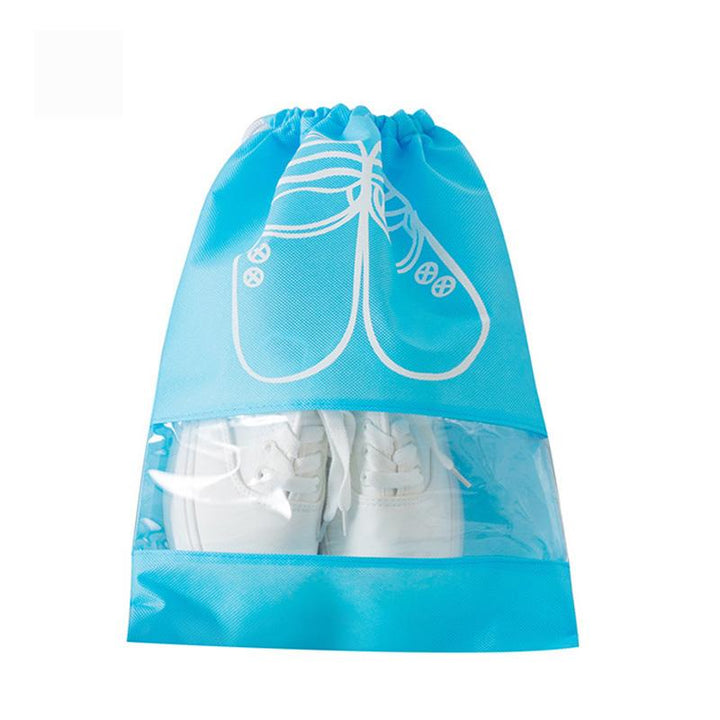 2 Sizes Waterproof Shoes Bag Pouch Storage Travel Bag Portable Tote Drawstring Bag Organizer Cover Non-Woven Laundry Organizador