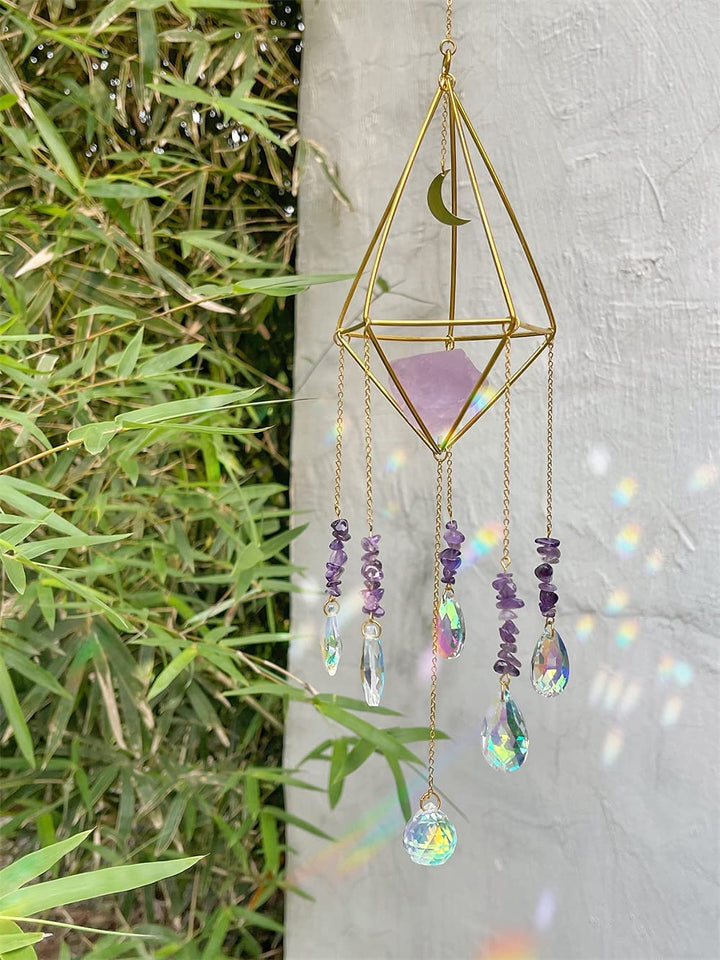 Handmade Rainbow Crystal Suncatcher , Prism Sunshade,, Window Ornament, Home Decor